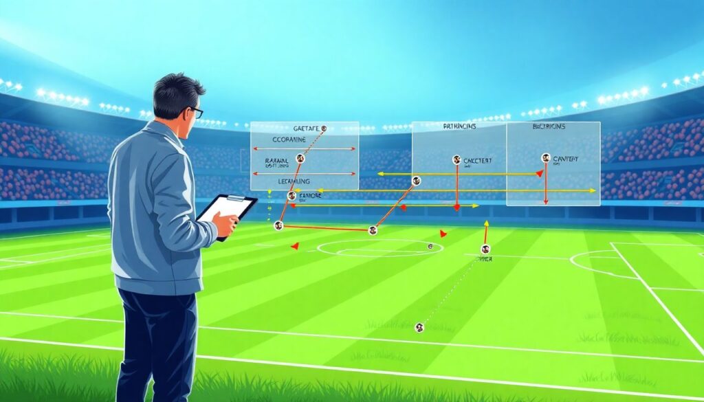 Cómo analizar un partido de fútbol como un profesional: guía para aficionados avanzados - иллюстрация