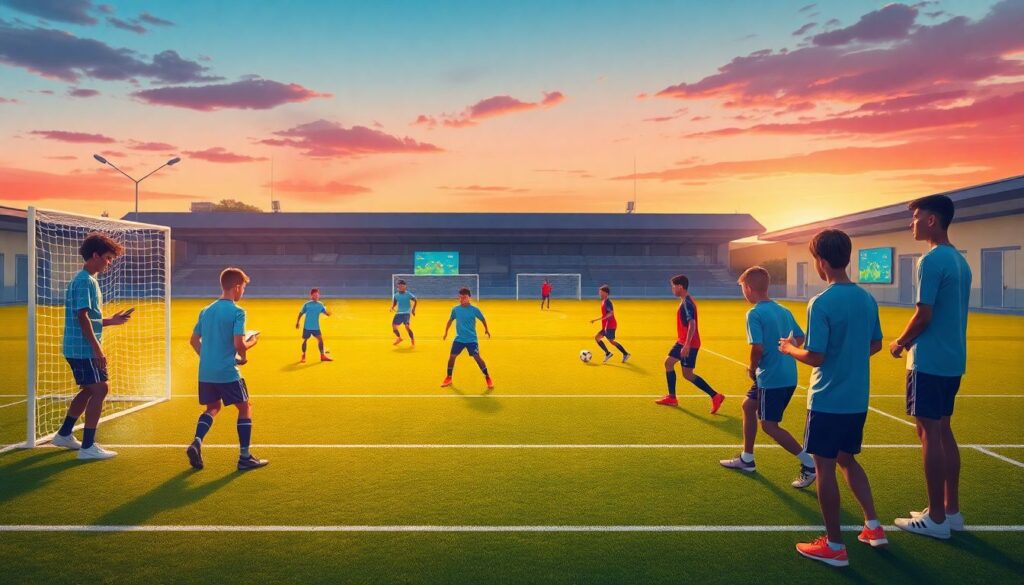 Tendencias actuales en el fútbol mundial: cómo influyen en la formación de jóvenes jugadores - иллюстрация