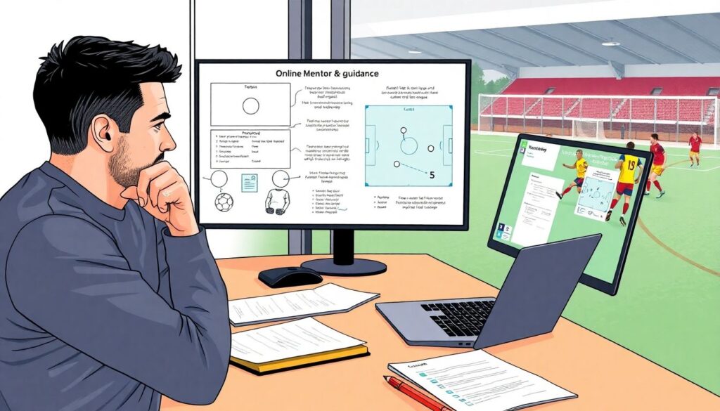 Casos reales de evolución de jugadores a través de un programa de mentoria em futebol - иллюстрация