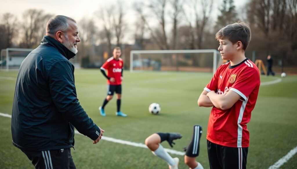 El papel del mentor en la transición de futbolista de base a profesional - иллюстрация