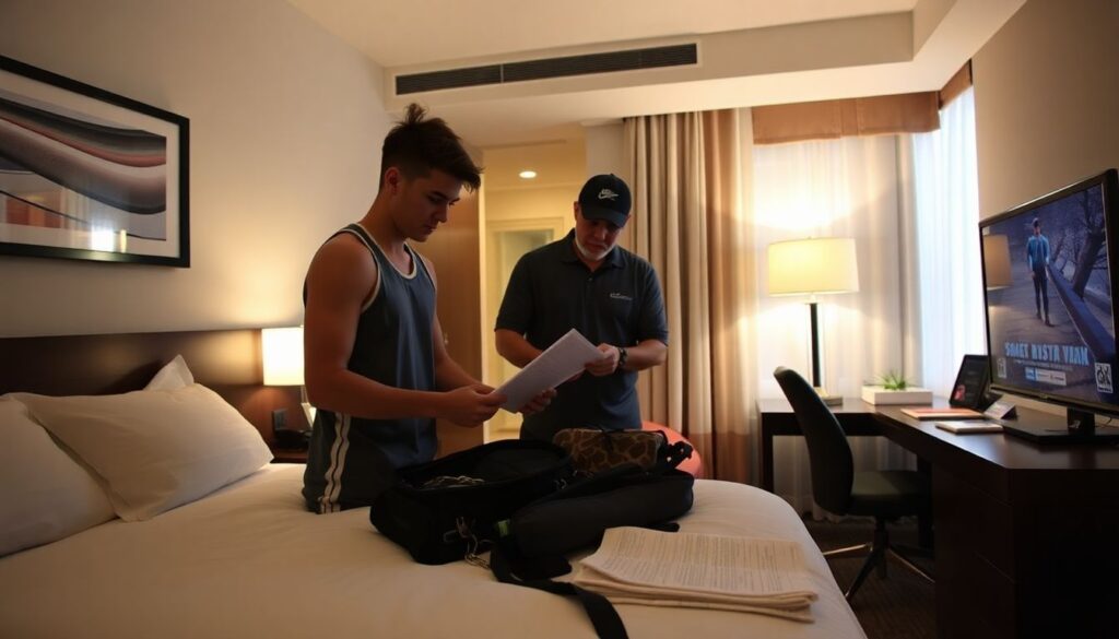 Eventos esportivos como vitrina: cómo aprovechar campeonatos y showcases para ser visto por ojeadores - иллюстрация