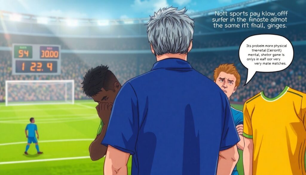 Estrategias de entrenamiento mental para mantener la calma en los minutos finales de un partido decisivo - иллюстрация