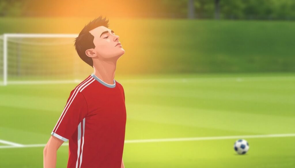 Estrategias de entrenamiento mental para mantener la calma en los minutos finales de un partido decisivo - иллюстрация