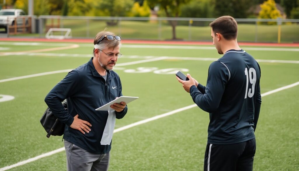 La importancia de la comunicación entre entrenador, mentor y jogador en la hora de la verdad - иллюстрация