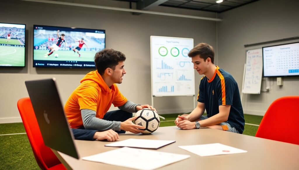 Cómo una buena mentoria em futebol puede transformar la carrera de un joven jugador - иллюстрация