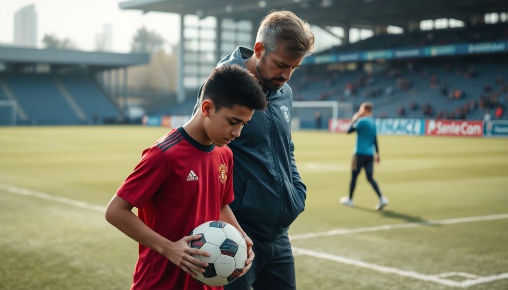 Cómo una buena mentoria em futebol puede transformar la carrera de un joven jugador - иллюстрация