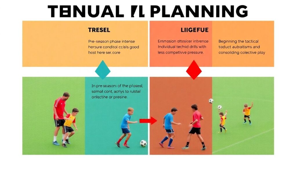 Cómo planificar la temporada de un joven futbolista: objetivos, cargas y descanso - иллюстрация