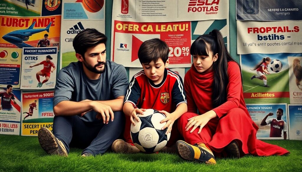 El papel de la familia en la construcción de una carrera en el fútbol moderno - иллюстрация