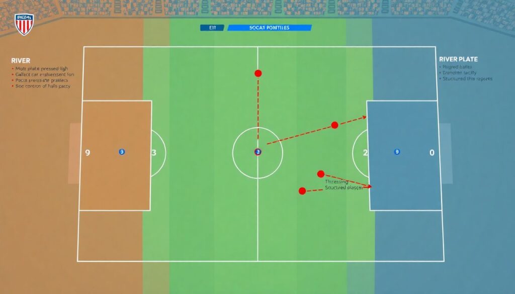 Análisis táctico detallado de los últimos clásicos del fútbol sudamericano - иллюстрация