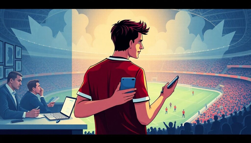 Gestión de la presión mediática y de la crítica en el fútbol profesional - иллюстрация