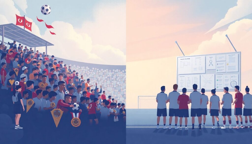 Tendencias actuales en el fútbol moderno: qué debe saber todo entrenador y mentor - иллюстрация