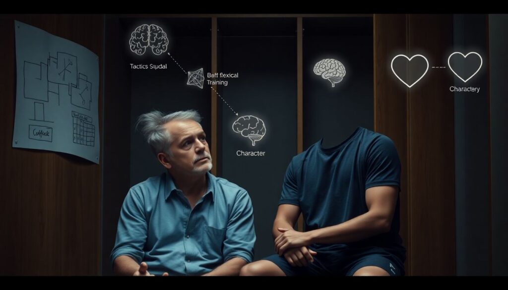 Qué mira un mentor de fútbol en un jugador joven: aspectos técnicos, tácticos, mentales y de carácter - иллюстрация