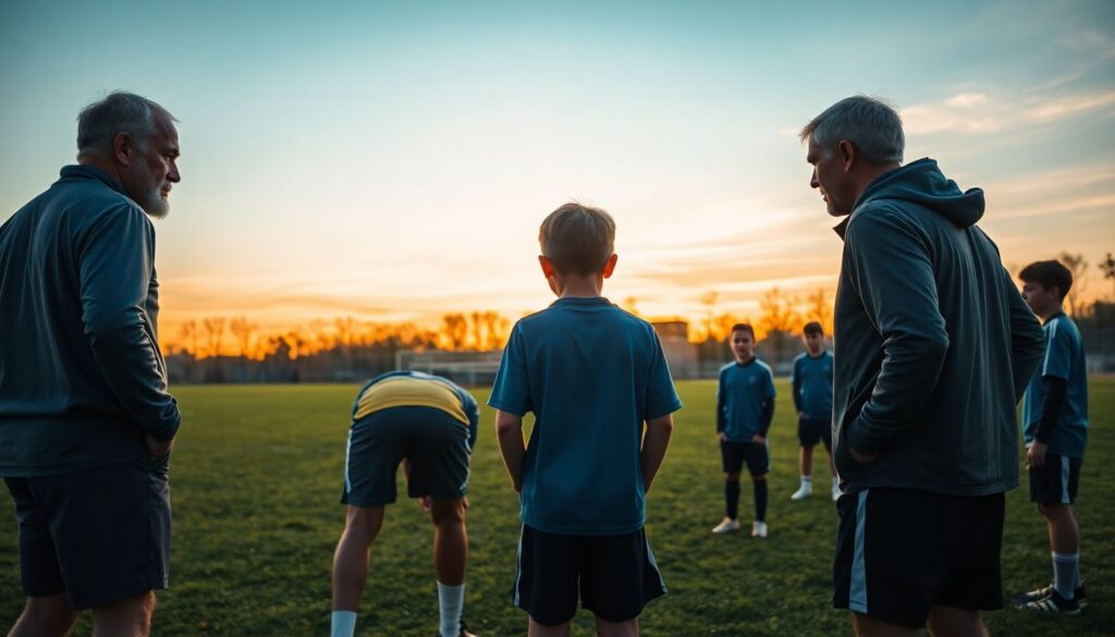 Qué mira un mentor de fútbol en un jugador joven: aspectos técnicos, tácticos, mentales y de carácter - иллюстрация