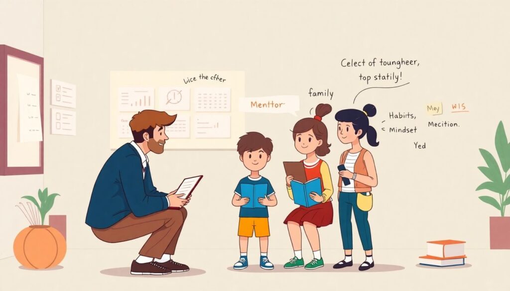 El rol de la familia en el desarrollo del jugador: cómo alinear entrenador, mentor, padres y atleta - иллюстрация