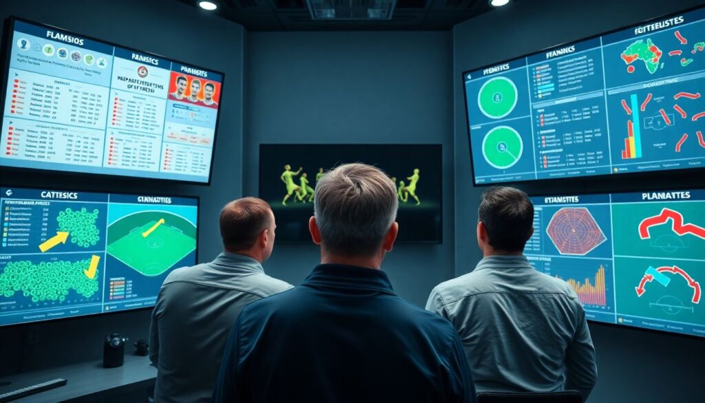 La importancia del análisis de datos en la evaluación de rendimiento después de cada partido - иллюстрация