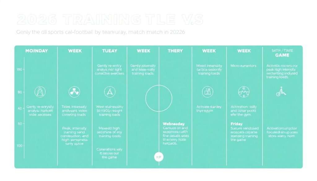 Cómo crear un plan semanal de entrenamiento físico y mental para futbolistas sub-17 - иллюстрация