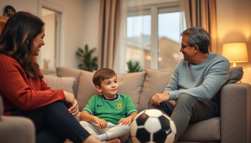 El papel de la familia en el desarrollo de un futbolista: consejos desde la mentoria - иллюстрация