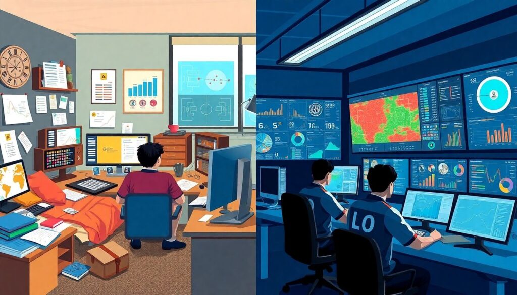 Análisis de partidos: cómo identificar patrones de juego que deciden una temporada completa - иллюстрация