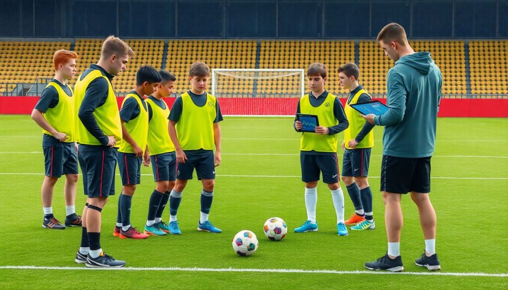 Tendencias actuales del fútbol moderno que todo joven jugador debe conocer - иллюстрация