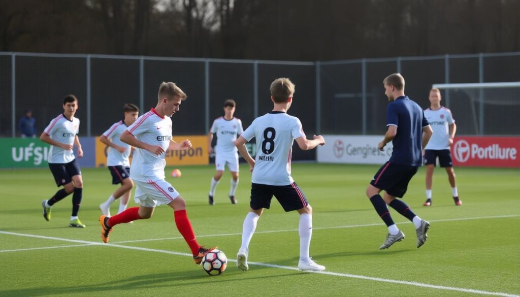 Tendencias actuales del fútbol moderno que todo joven jugador debe conocer - иллюстрация