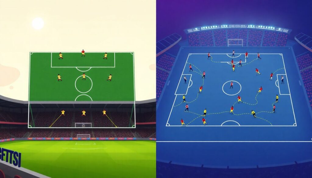 Evolución táctica del fútbol moderno y su impacto en la formación de jugadores - иллюстрация