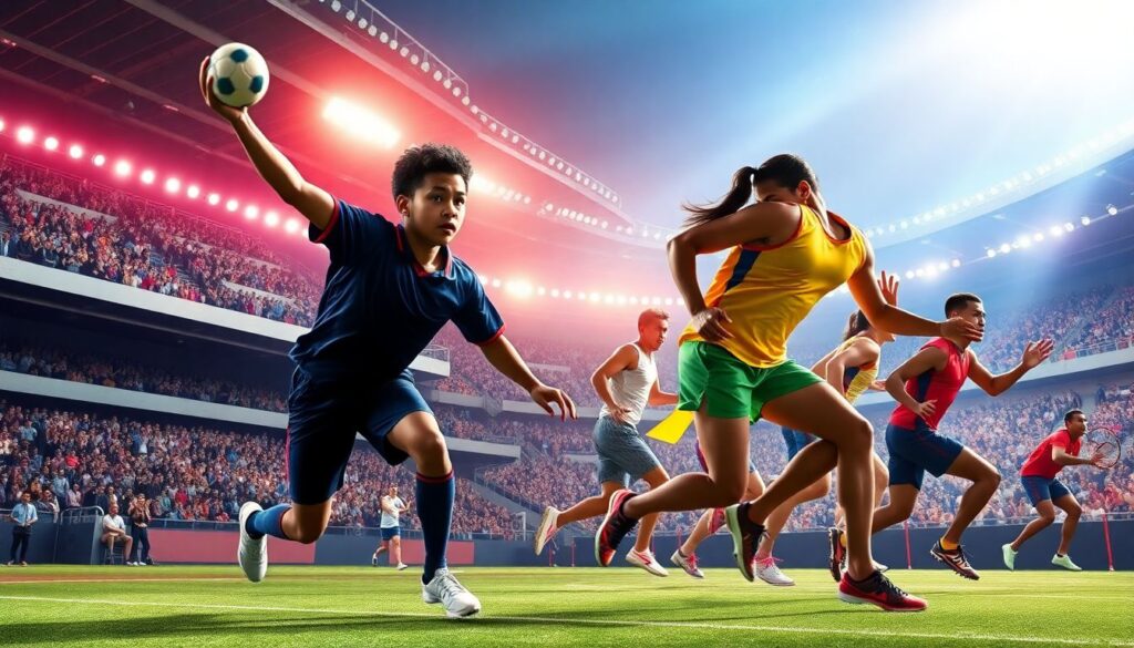 Eventos deportivos como vitrinas internacionales: oportunidades y riesgos para los jóvenes - иллюстрация