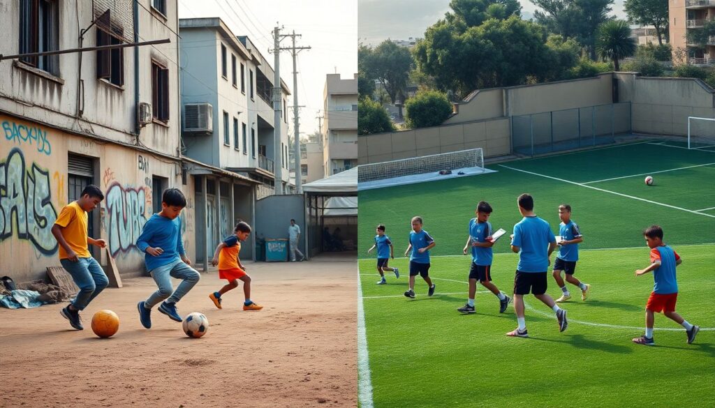 Tendencias actuales en el fútbol mundial y lo que significan para jugadores y mentores - иллюстрация