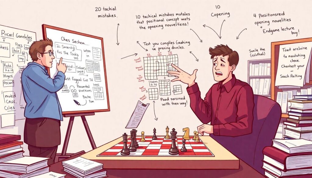 Errores más comunes de entrenadores amateurs al analizar resultados de partidas - иллюстрация