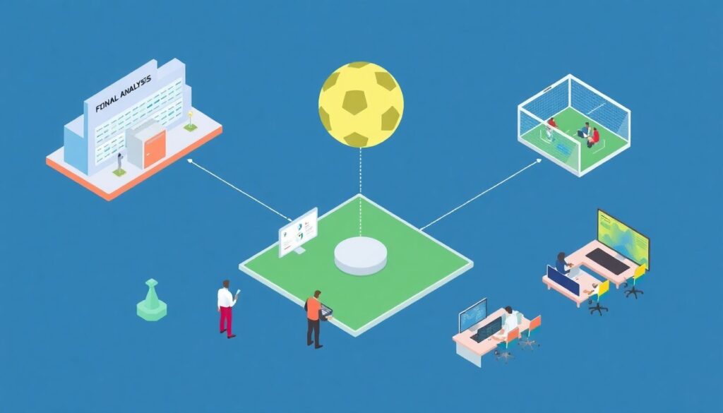Análisis táctico de los últimos minutos decisivos en finales de campeonato - иллюстрация