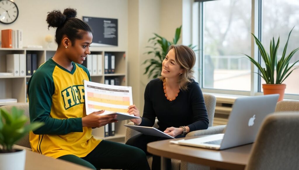 Cómo un mentor puede ayudar a equilibrar estudios, vida personal y carrera futbolística - иллюстрация