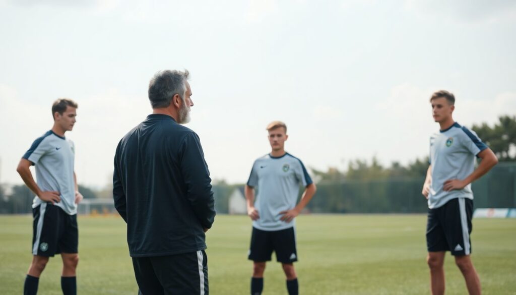Cómo una buena mentoria en fútbol puede transformar la carrera de um joven atleta - иллюстрация