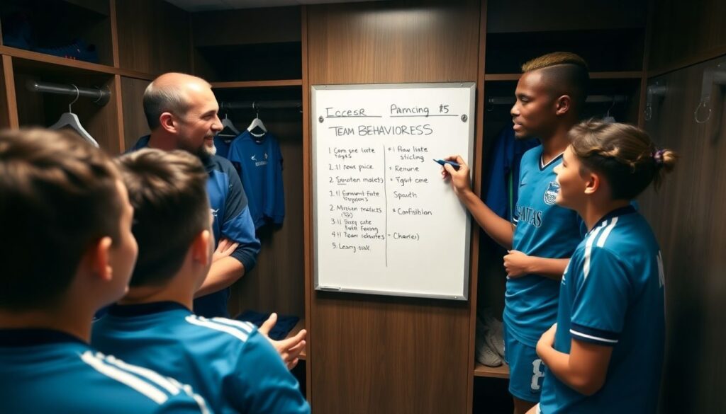 La importancia de la inteligencia emocional en el vestuario y en la cancha - иллюстрация