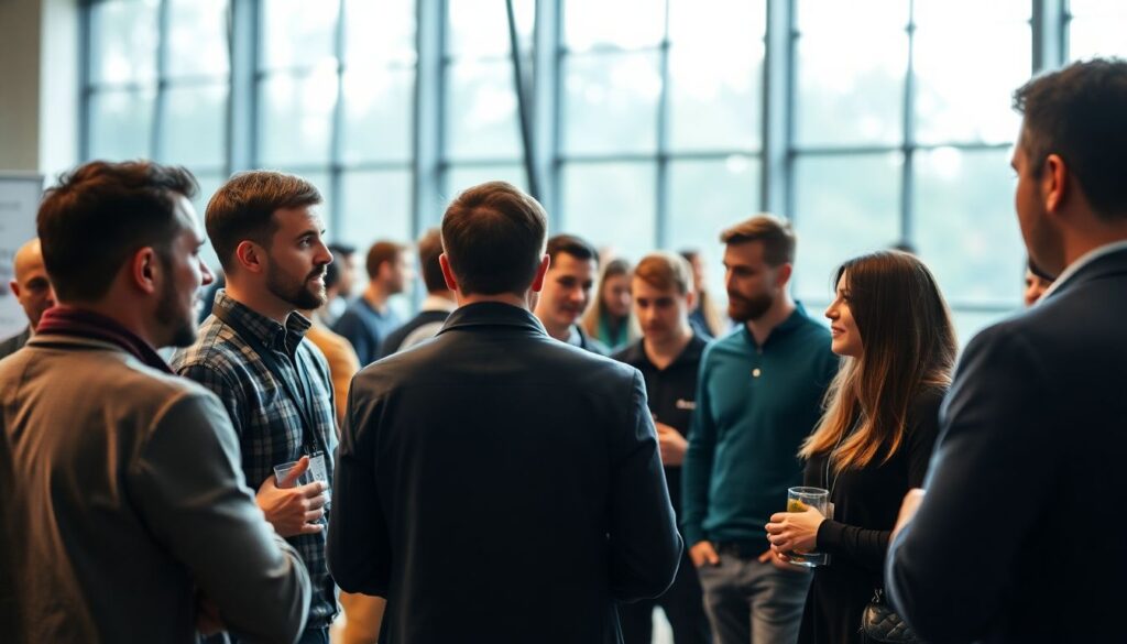 Eventos esportivos y networking: cómo construir relaciones clave en el mundo del fútbol - иллюстрация