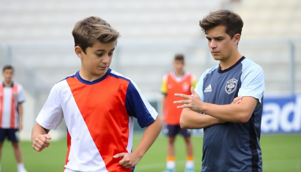 Qué observan los mentores y ojeadores en un partido de categorías de base - иллюстрация