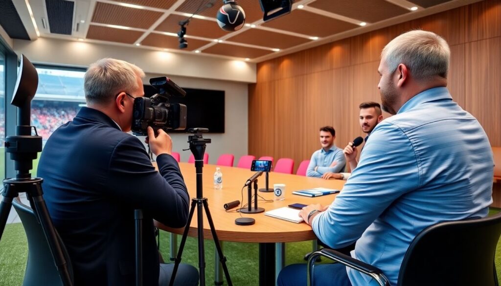 Cómo manejar la presión mediática y las críticas en el fútbol moderno - иллюстрация