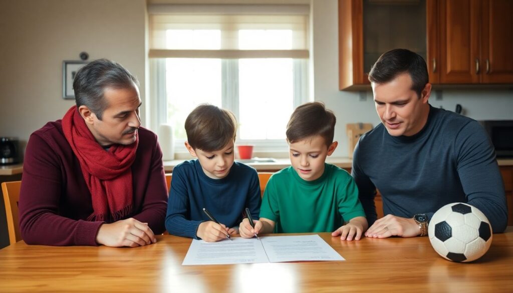 Mentoría en fútbol para padres: cómo apoyar sin presionar a los hijos deportistas - иллюстрация