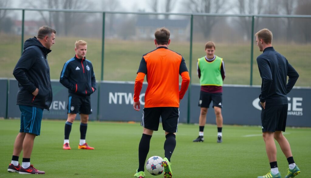 La conexión entre entrenamiento físico y rendimiento mental en el alto rendimiento futbolístico - иллюстрация
