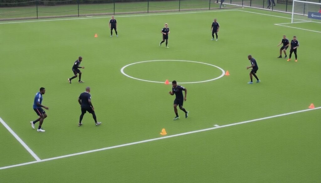 La conexión entre entrenamiento físico y rendimiento mental en el alto rendimiento futbolístico - иллюстрация