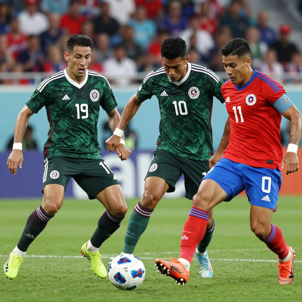 México cae 2-0 ante chile en los Ángeles y deja dudas antes de la nations league